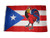 K's Novelties 3x5 Puerto Rico Rican Cock Chicken Rooster Premium Flag 3x5 Grommets