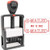 ZIGEL Heavy Duty Style Self Inking Date Stamp with E_MAILED _ Style B _ Red Ink