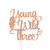 Atelier Elegance Young Wild and Three Cake Topper_ 3rd Birthday Cake Topper_ 3 Cake Topper
