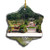 Umsufa USA America Durham Sarah P. Duke Gardens Christmas Ceramic Ornament Xmas Tree Decor Souvenirs Double Sided Snowflake Porcelain Home Gifts