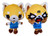 Aggretsuko 7 inch Plush Set of 2_ Happy and Rage