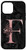 iPhone 12 mini Letter F Monogram Initial Pink Rose on Black Grunge Design Case