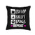 Dog Tees by K Ballet Dancer Ballerina Dog Mom Owner Pet Coffee Lover Gift Throw Pillow_ 16x16_ Multicolor