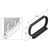 CRL Black Plastic  inch Loop inch  Screen Pull Tabs Pack of 100 by CR Laurence