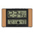 La Crosse Technology 513-1417 Atomic Digital Clock with Outdoor Temperature, Oak Finish