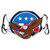P.Scott Anti Dust Breathable Reusable Outdoor Mouth Cover American Eagle Clutching Towing j Hook USA Flag Soft Cover