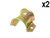 BMW e30 Support Bracket for SwayBar Bushing Front L Plus R _set 2_ GENUINE