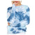F_topbu Fashion Pullover for Women_ O_Neck Long Sleeve Sweatshirt Tie_Dye Printed Top Shirts Casual Loose Top Blouse Blue