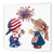 3dRose ht_14251_2 Vintage Child and Fireworks-Iron on Heat Transfer Paper for White Material, 6 by 6-Inch