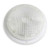 7 inch  Clear Lens 8 5 8 inch  Round WHITE Base Scare Utility Porch RV Camper Light