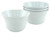Galleyware White Melamine Non-Skid Soup/Cereal Bowls, Set Of 4
