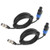 HBU Pack of 2 _ SpeakOn Male to 3 Pole XLR Female Cable _ Pair 10 Feet Professional Mic 3 Pin Connection Extension Wire _ Microphone Audio Jack Speak_On Plug with Twist Lock HBU Pack of 2 _ SpeakOn Male to 3 Pole XLR Female Cable _ Pair 10 Feet Professional Mic 3 Pin Connection Extension Wire _ Microphone Audio Jack Speak_On Plug with Twist Lock