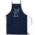 Will Work For Wine Funny Parody Cooking Baking Kitchen Apron - Navy Blue