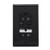 Eaton GFCI Self-Test 20A -125V Tamper Resistant Duplex Receptacle with Nightlight & Standard Size Wallplate, Black