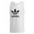 adidas Originals mens Trefoil Tank Top White Large adidas Originals mens Trefoil Tank Top White Large