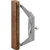 Slide-Co 141235 Sliding Door Handle Set, Aluminum Finish