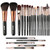 Sayhi 12 PCS Makeup Brushes Wooden Foundation Cosmetic Eyebrow Eyeshadow Brush Face Powder Blush Brush Set_C_Free size_