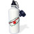 3dRose wb_11177_1 Pug Sports Water Bottle, 21 oz, White