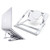 Laptop Stand_ Laptop Holder Riser Computer Tablet Stand_ 6 Angles Adjustable Aluminum Ergonomic Foldable Portable Desktop Holder Compatible with MacBook_iPad_ HP_ Dell_ Lenovo 10_17  Silver