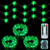 3 Pieces Shamrock String Lights 13 Feet 20 LEDs Clover String Lights with 8 Modes St. Patrick's Day Green String Lights Battery Operated for St Patrick's Day Indoor Outdoor Party Home Decoration