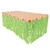 Artificial Grass Flowered Table Skirting (green) Party Accessory  (1 count) (1/Pkg)