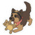 B. Strange Mall Dogmeat Stickers _3 Pcs Pack_