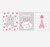 Baby Girl Nursery Art Pink Gray Elephant Giraffe Dream Big Safari Jungle Zoo Animals 3 UNFRAMED PRINTS