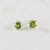 Tiny Peridot Gemstone Stud Earrings 3mm Sterling Silver August Birthday