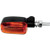 K and S Technologies Black Satin Aluminum Marker Lights _ Oblong with Amber Lens _ Dual Filament