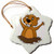 3dRose" Cute Funny Groundhog in Hole Cartoon Snowflake Ornament, 3"
