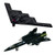 InAir 9 inch  Pullback Stealth Airplanes _ B_2 Bomber  and  SR_71 Blackbird _ Set of 2