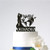 Funlaugh Travel Themed Mr Mrs Last Name Personalized Travelling Bride And Groom Wedding Cake Toppers for Bride and Groom Wedding Gift Rustic Cake Topper for the Couple