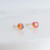 Fire Opal Tiny Stone 3mm with 14K Gold Filled Stud Earrings