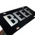 JASS GRAPHIX Beef License Plate Brushed Aluminum on Black 2_D Farmer Heavy Duty