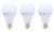 JKLcom Emergency Light 3 Pack 5W White Bulb Emergency LED Light Bulb 120V E26 E27 Emergency Lamps_Still Work After Power Outage_ Human Body Induction Rechargable Light Household Lighting