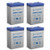 Power Sonic 6V 4.5Ah PS_640_ PS640F1_ UB645 Replacement SLA Battery New! _ 4 Pack