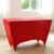 Zdada Banquet Wedding Stretch Spandex Table Cover Red for 4FT Rectangular Tables,Pack of 1