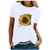 Xinantime Womens Casual O_Neck Sunflower Printing Short Sleeve Slim Tee T_Shirt Blouse Top _White_XL_