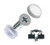 CRL White Countersunk Large Snap Cap Screw Covers _ Package of 100