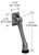 CRL Brushed Chrome Door Mounted 4-1/2" Heavy-Duty Stop