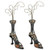 Design Toscano Skull Slipper Bony Leg Jewelry Display Statue: Set of Two