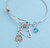 Little Girl's Ballet Dancer Bracelet in silver. Little girls jewelry. Little girls bracelet. Initial bracelet. Birthstone. Little Girl's Ballet Dancer Bracelet in silver. Little girls jewelry. Little girls bracelet. Initial bracelet. Birthstone.