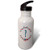 3dRose Monogram Initial Letter P with a red and Blue Floral Wreath. _ Water Bottles _wb_337476_2_