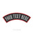 Custom Embroidered Top Rocker Motorcycle Biker Name Tag Sew on Patch 14 inch  _B_