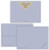 5X7 Blank Cards with A-7 Envelopes - Blue Violet Fiber - 50 Sets - Matching Pack - Invitations, Greeting, Thank Yous, Notes, Holidays, Weddings, Birthdays, Announcements - 80# Cardstock
