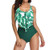 Hotkey Bikini for Women High Waisted Swimsuits Tummy Control Two Piece Tankini Ruffled Plus Size Bathing Suits Swimwear _Y_Green_ L_