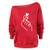 Womens Pullover Sweatshirt ECG Love Printed Shoulder Long Sleeve Slanted T_Shirts Tops YKDIANZI