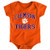 NCAA Clemson Tigers Newborn  and  Infant Primary Logo Bodysuit_ 6_9 Months_ Orange