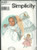 Simplicity 9423a Sewing Pattern Babies Christening Gown Size XXS_L