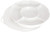 Jack Richeson Porcelain Palette 5 Well Round with Plastic Cover